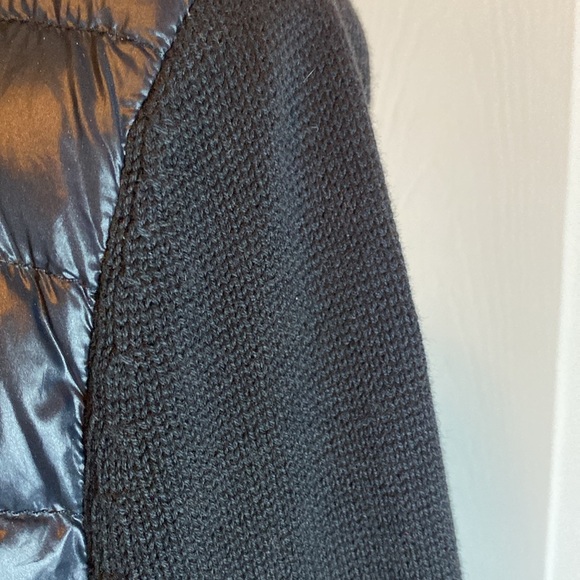 Lauren Ralph Lauren Black Puffer Sweater Coat Sz M - Picture 6 of 12